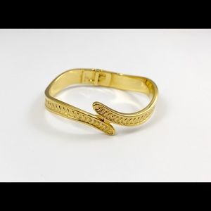 Maloney Silver Wavy Clamper Cuff Bangle Bracelet